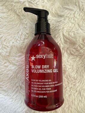 SexyHair Blow Dry Volumizing Gel — Red Pump Bottle